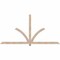Ekena Millwork Redmond Smooth Timber Gable Bracket, Douglas Fir, 96"W x 48"H x 1 1/2"D x 3 1/2"F, 12/12 Pitch GBW096X48X0204RED00SDF - alternate 1